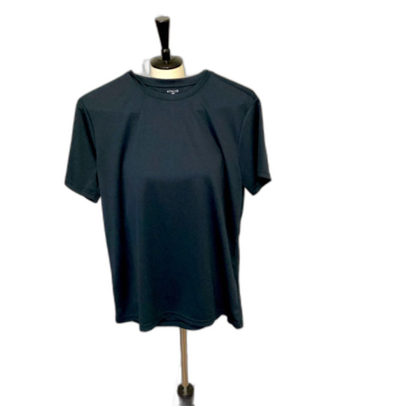 Athlio T-Shirt Men's Size Medium Color Dark Blue 100% Polyester - Picture 2 of 7